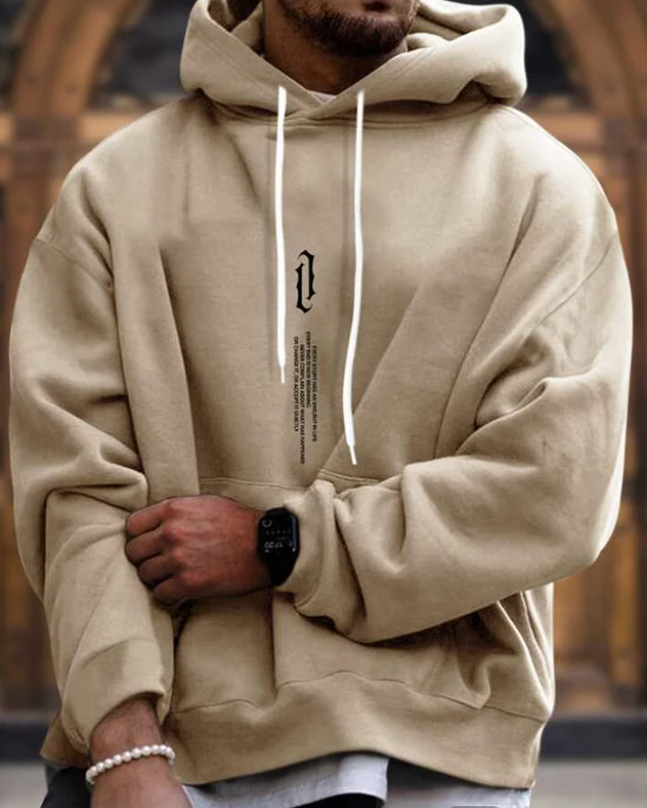 Herren Hoodie - Gemütlich - Lose Passform - Pullover Hoodie - Herrenbekleidung-HauteBerlin