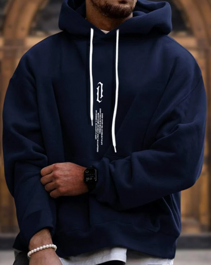 Herren Hoodie - Gemütlich - Lose Passform - Pullover Hoodie - Herrenbekleidung-HauteBerlin