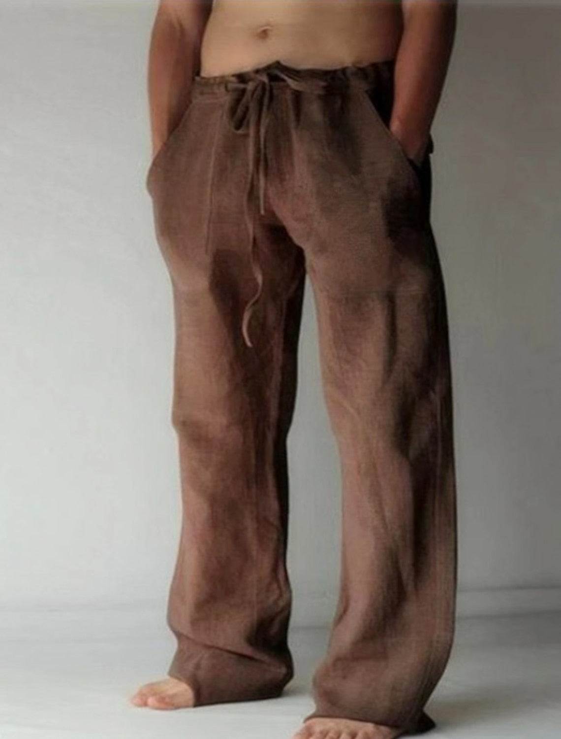 Herren-Leinenhose – Leichte Sommerhose mit Kordelzug-HauteBerlin