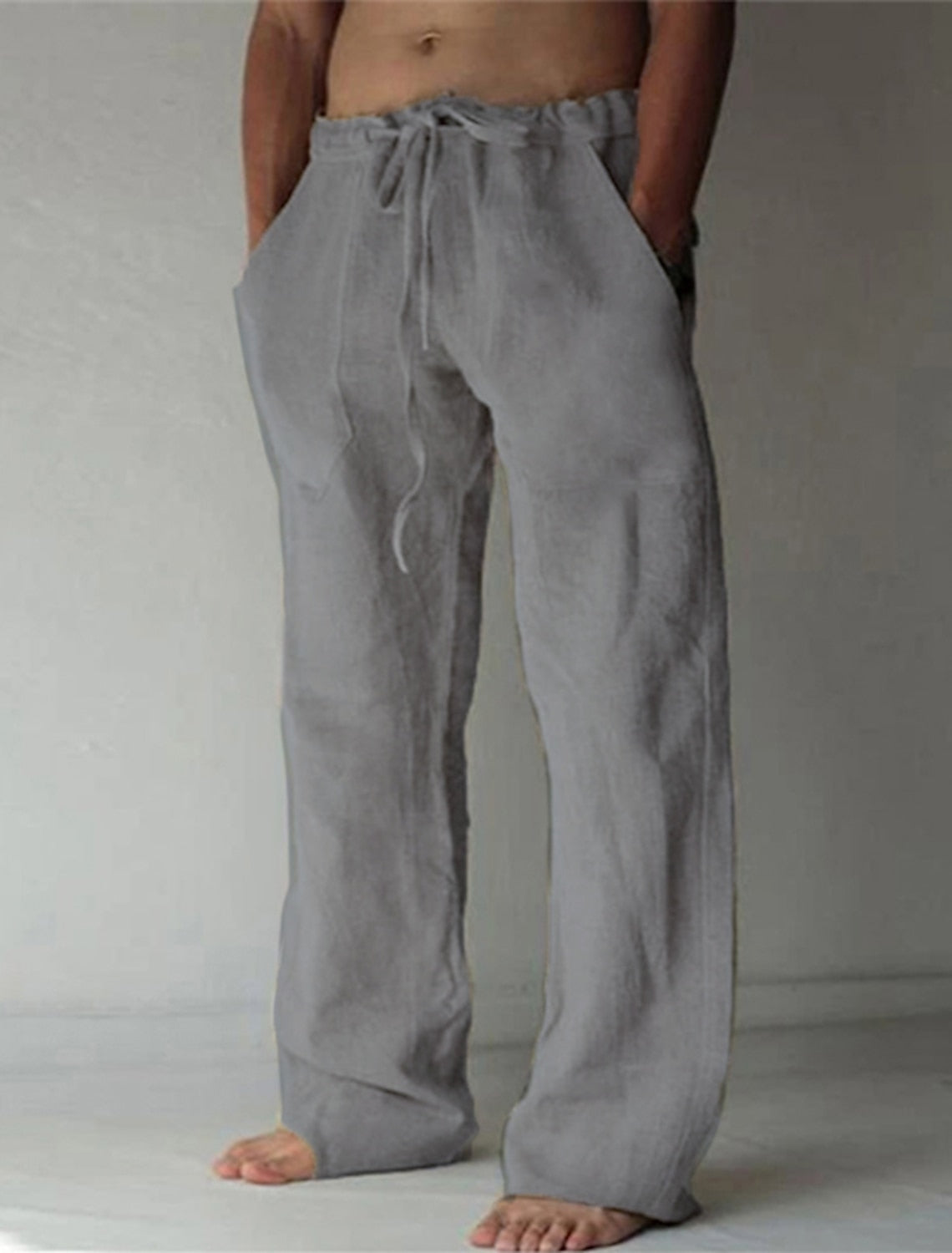 Herren-Leinenhose – Leichte Sommerhose mit Kordelzug-HauteBerlin
