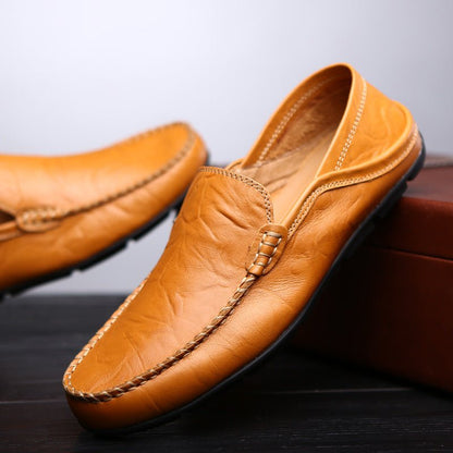 Herren-Slipper | Bequem | Slip-On | Leder-Slipper | Herrenschuhe-HauteBerlin