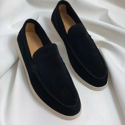 Herren-Slipper – Wildlederimitat – Slip-On – Wildleder-Slipper – Herrenschuhe-HauteBerlin