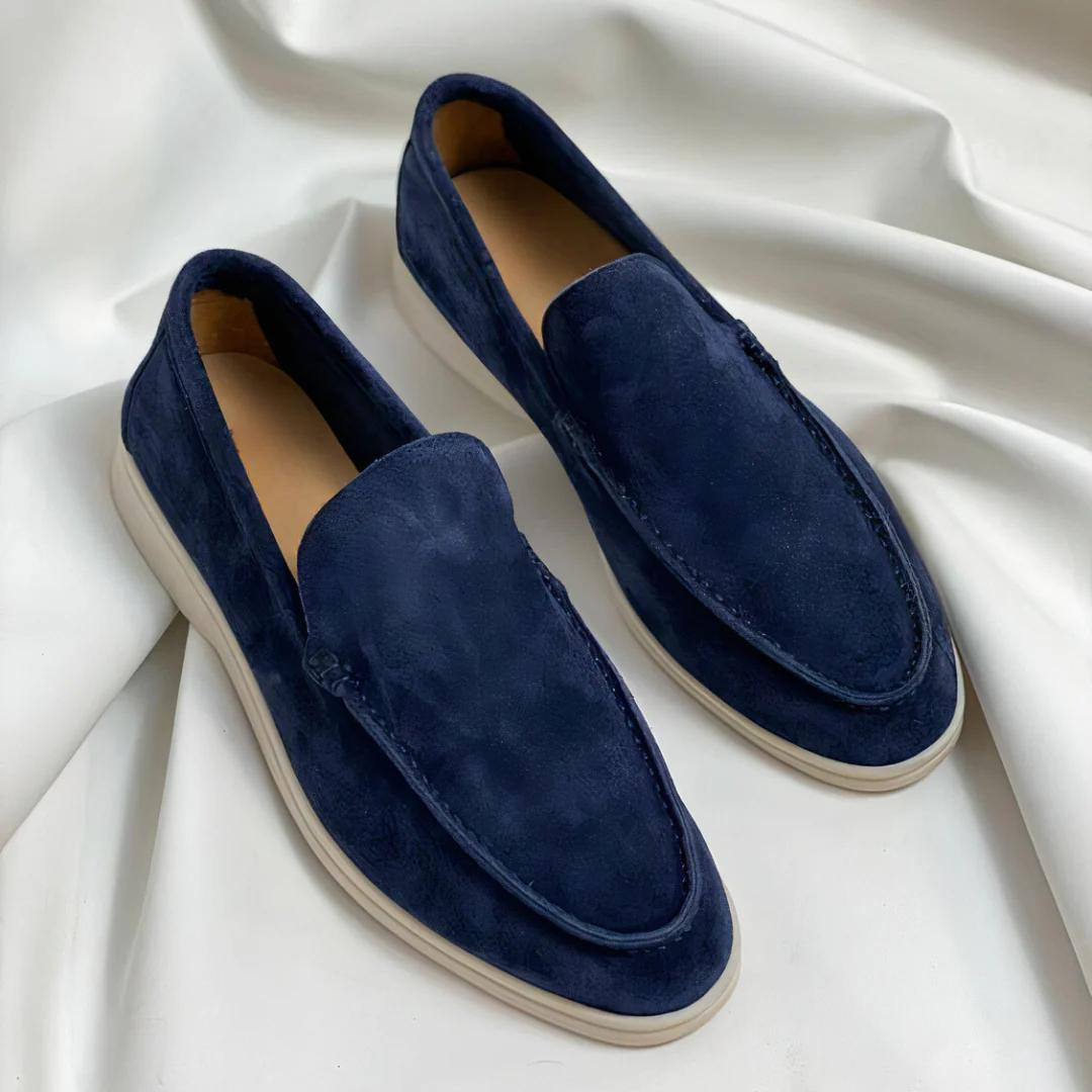 Herren-Slipper – Wildlederimitat – Slip-On – Wildleder-Slipper – Herrenschuhe-HauteBerlin