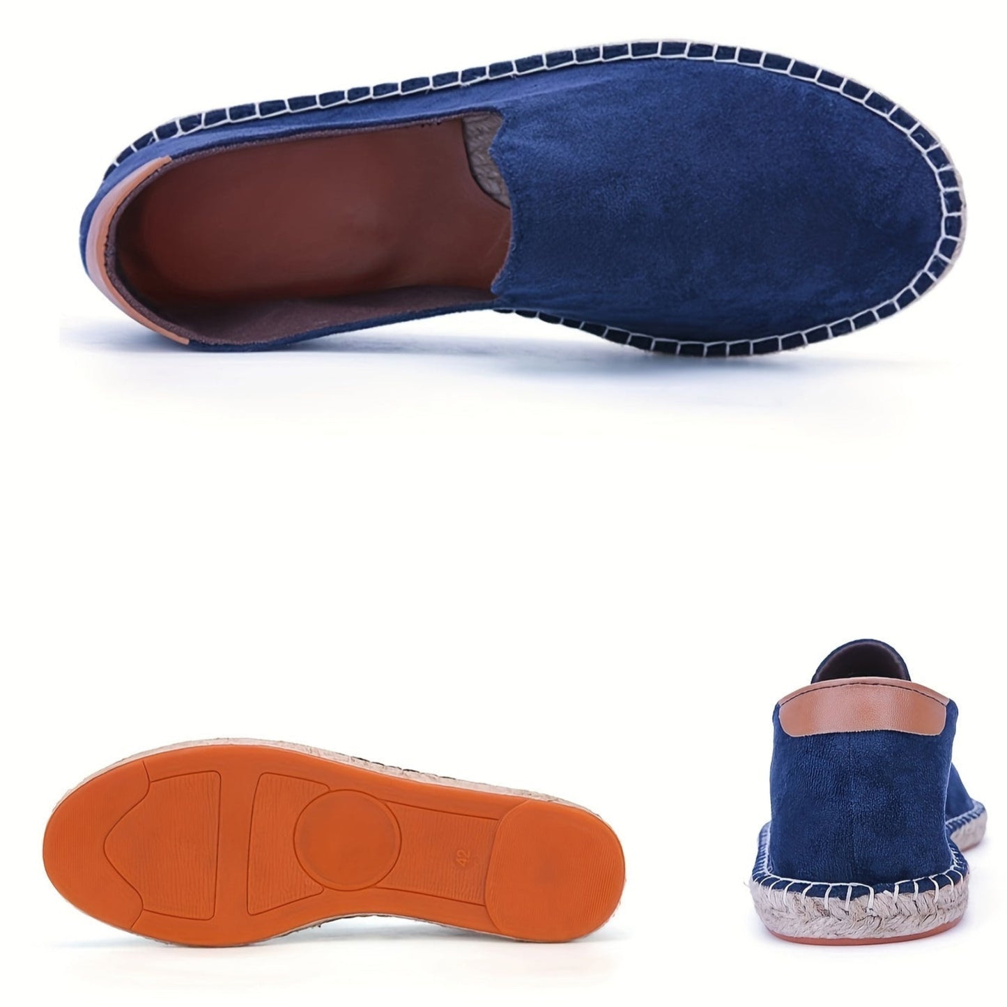 Herren Sommerschuhe - Flach - Slip-On - Leichte Schuhe - Herren Espadrilles-HauteBerlin