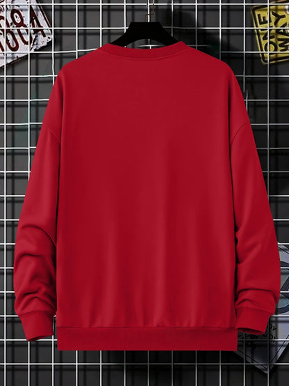 Herren-Sweatshirt – Rundhalsausschnitt – Print – Oversize-Sweatshirt – Oversize-Pullover-HauteBerlin