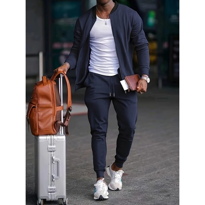 Herren-Trainingsanzug | Casual | Zip-Up | Sweatshirt und Jogger Set | Sweats Anzug-HauteBerlin
