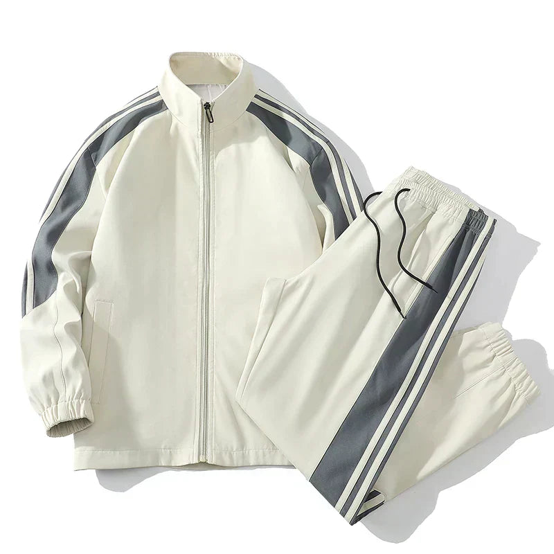 Herren-Trainingsanzug | Mit Reißverschluss | Zweiteilig | Jogging-Set | Sportbekleidung-HauteBerlin