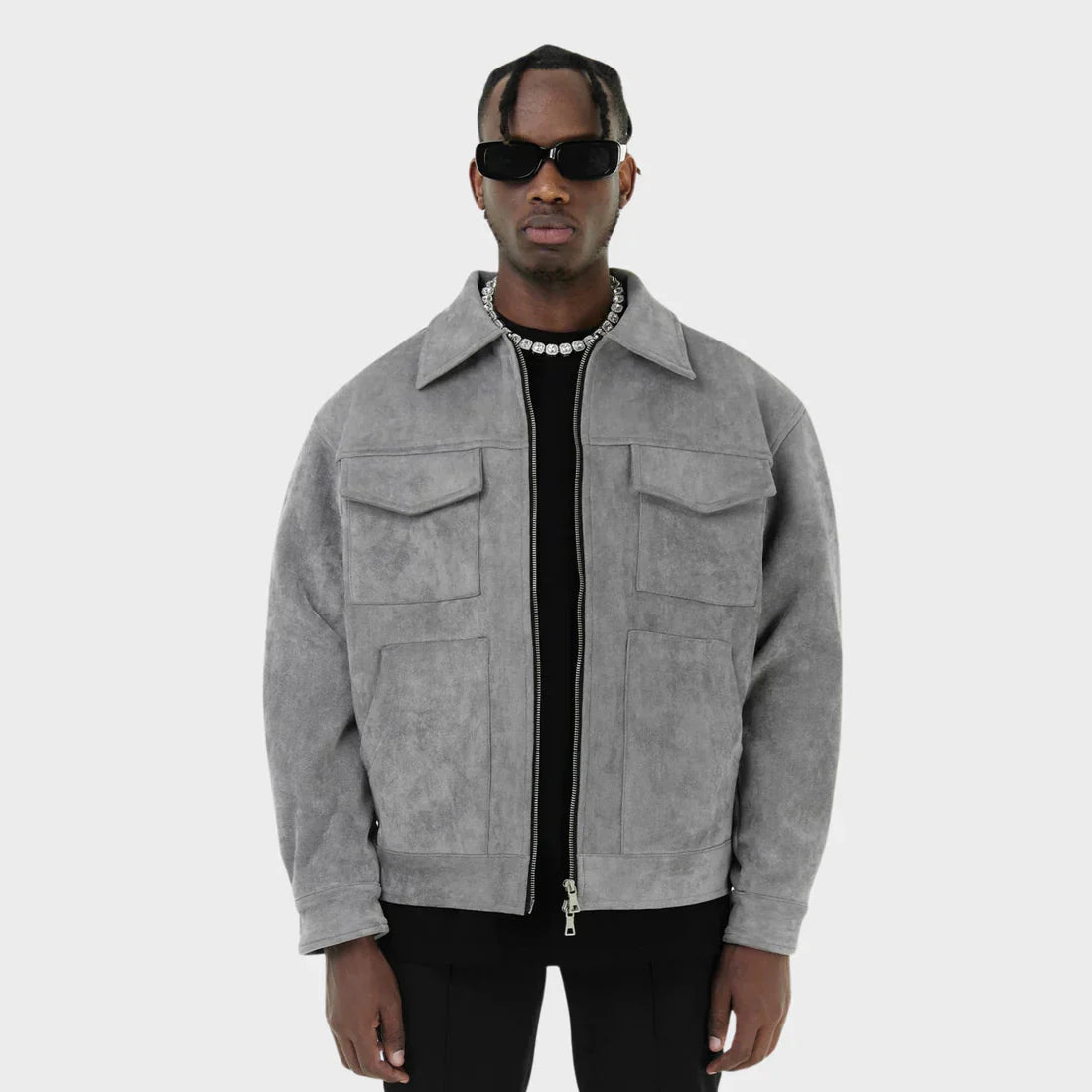Herrenjacke – Taschen – Reißverschluss – Cargo-Jacke – Herbstjacke-HauteBerlin