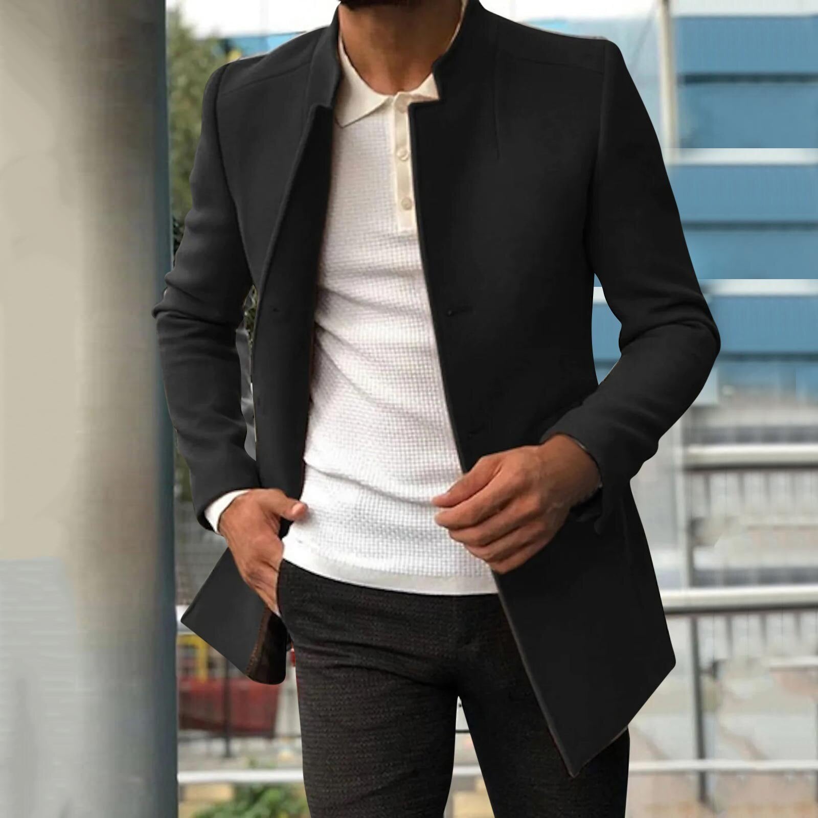 Herrenjacke – mittellang – Frühling – Blazerjacke – Trenchcoat Herren-HauteBerlin