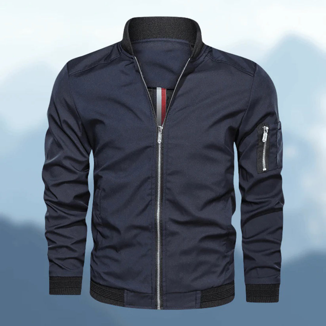 Herrenjacke – winddichte Herbst-Bomberjacke mit Reißverschluss-HauteBerlin