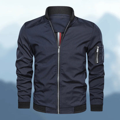 Herrenjacke – winddichte Herbst-Bomberjacke mit Reißverschluss-HauteBerlin