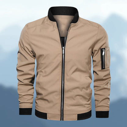 Herrenjacke – winddichte Herbst-Bomberjacke mit Reißverschluss-HauteBerlin