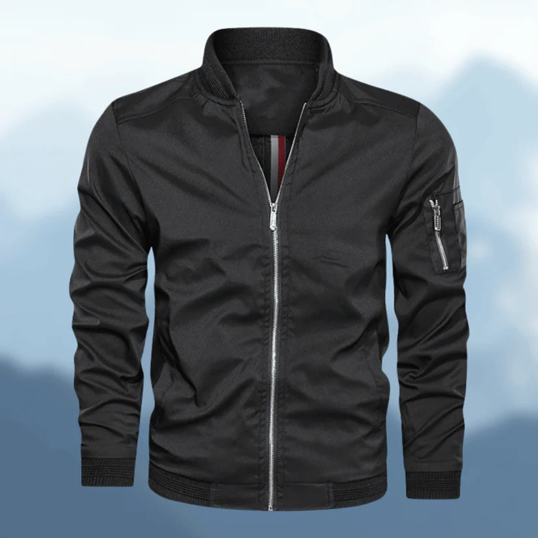 Herrenjacke – winddichte Herbst-Bomberjacke mit Reißverschluss-HauteBerlin