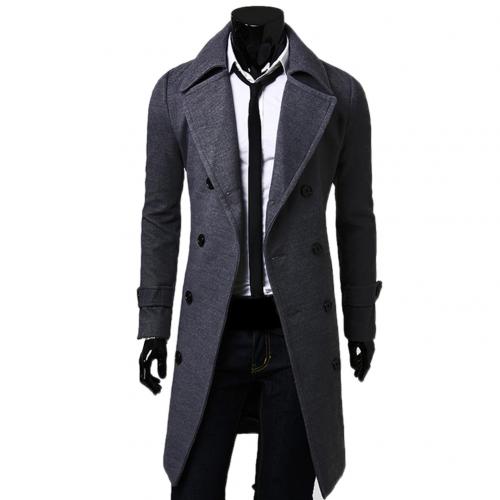 Herrenmantel - Zweireiher - Umlegekragen - Herbstjacke - Trenchcoat-HauteBerlin