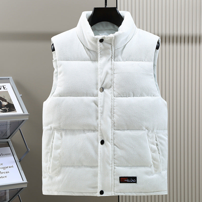 Herrenweste – Cord – Ärmellos – Bodywarmer – Puffer Vest-HauteBerlin