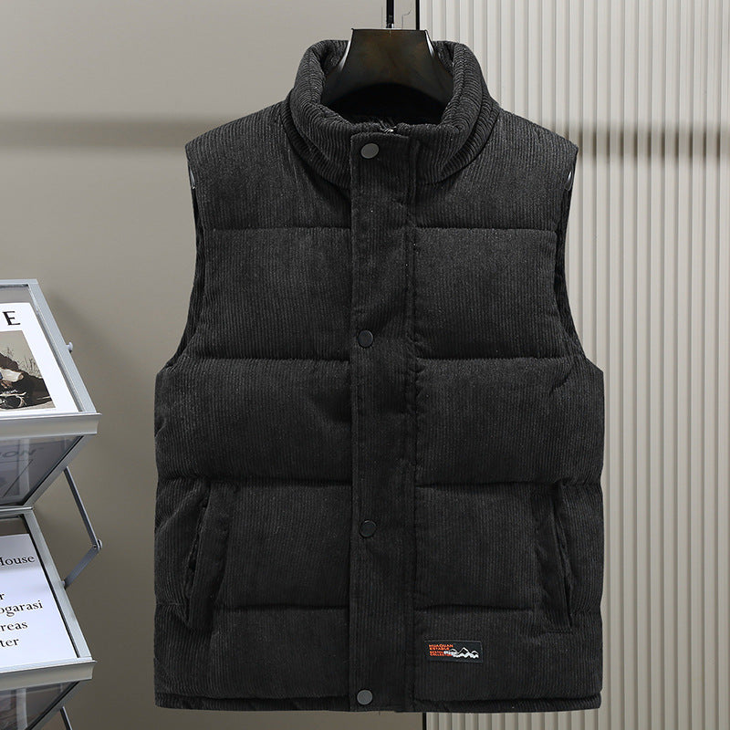 Herrenweste – Cord – Ärmellos – Bodywarmer – Puffer Vest-HauteBerlin