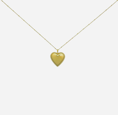 Herz-Halskette | Stylisch | Anhänger | Goldene Halskette | Damen-Halskette-HauteBerlin