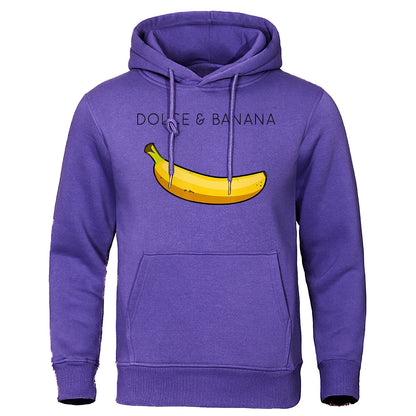 Hoodie - Bananendruck - Kängurutasche - Pullover Hoodie - Herren Hoodies-HauteBerlin