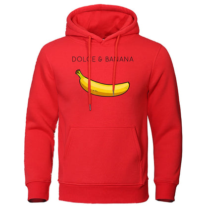Hoodie - Bananendruck - Kängurutasche - Pullover Hoodie - Herren Hoodies-HauteBerlin