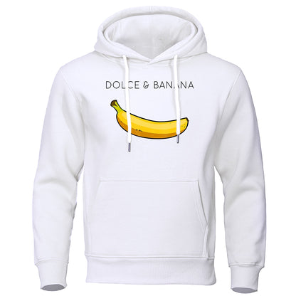 Hoodie - Bananendruck - Kängurutasche - Pullover Hoodie - Herren Hoodies-HauteBerlin