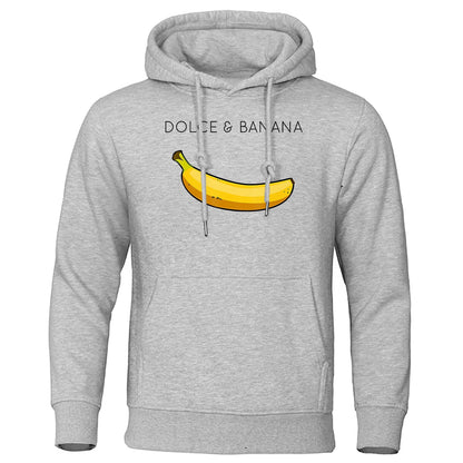 Hoodie - Bananendruck - Kängurutasche - Pullover Hoodie - Herren Hoodies-HauteBerlin