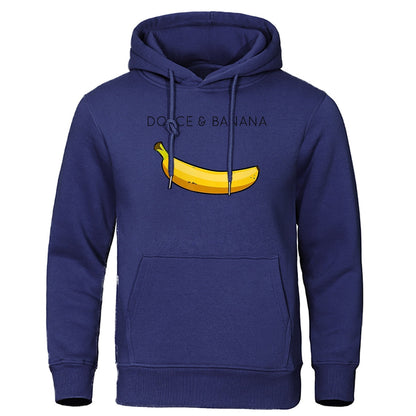 Hoodie - Bananendruck - Kängurutasche - Pullover Hoodie - Herren Hoodies-HauteBerlin