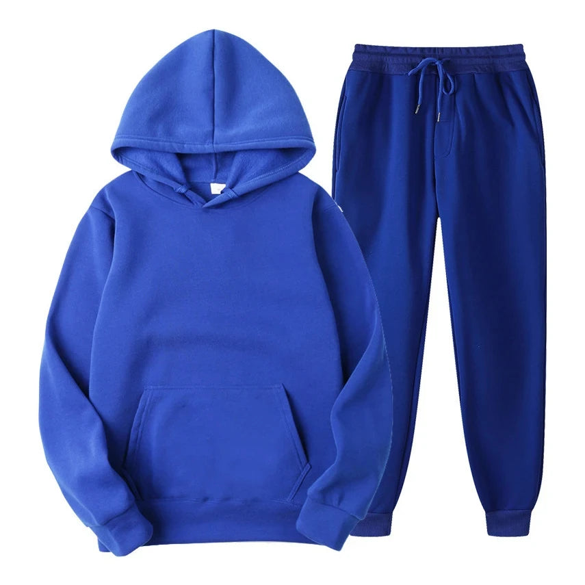 Hoodie Jogger Set - Kordelzug - Zweiteilig - Sweatsuit - Herrenbekleidung-HauteBerlin