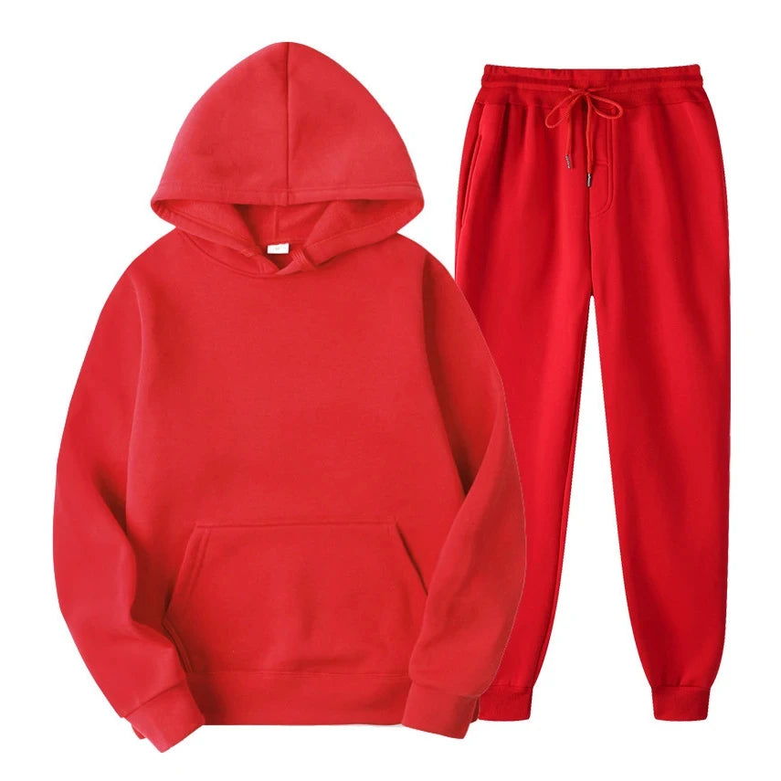 Hoodie Jogger Set - Kordelzug - Zweiteilig - Sweatsuit - Herrenbekleidung-HauteBerlin