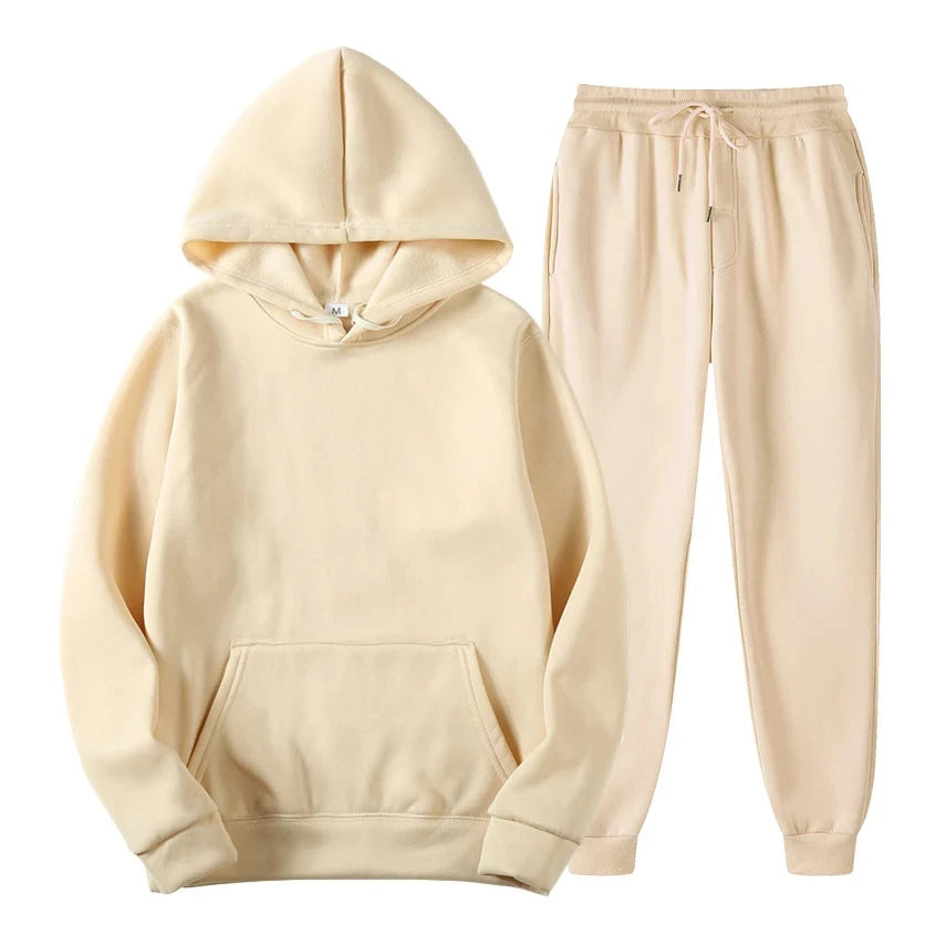 Hoodie Jogger Set - Kordelzug - Zweiteilig - Sweatsuit - Herrenbekleidung-HauteBerlin