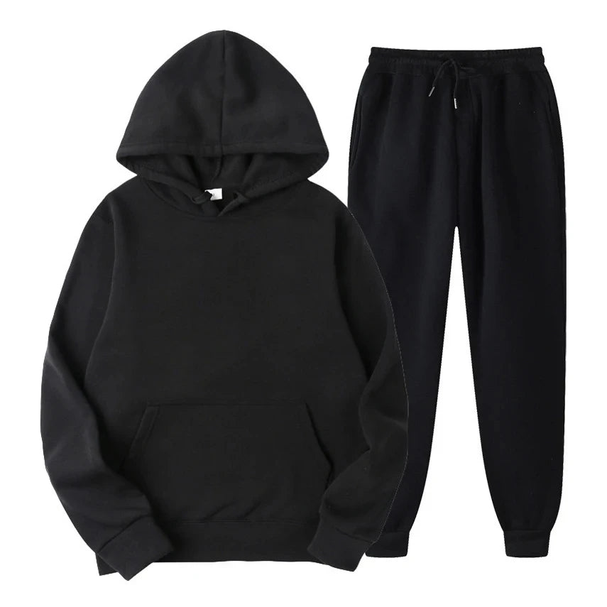 Hoodie Jogger Set - Kordelzug - Zweiteilig - Sweatsuit - Herrenbekleidung-HauteBerlin