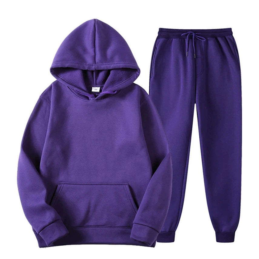 Hoodie Jogger Set - Kordelzug - Zweiteilig - Sweatsuit - Herrenbekleidung-HauteBerlin