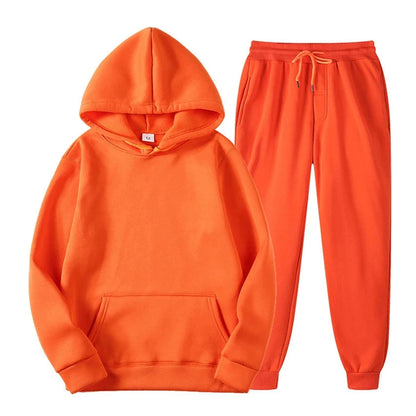 Hoodie Jogger Set - Kordelzug - Zweiteilig - Sweatsuit - Herrenbekleidung-HauteBerlin