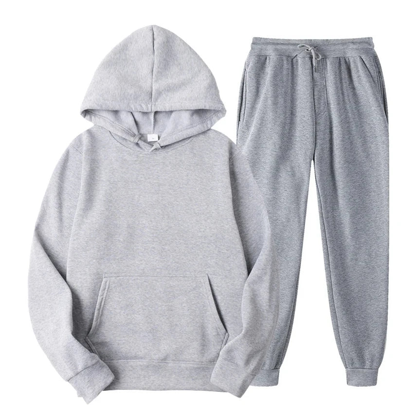 Hoodie Jogger Set - Kordelzug - Zweiteilig - Sweatsuit - Herrenbekleidung-HauteBerlin