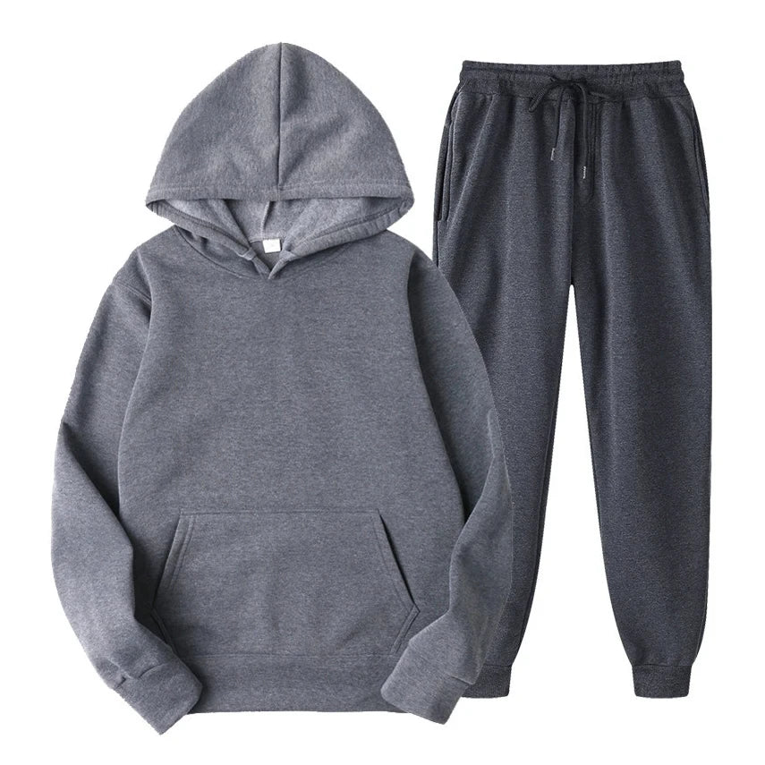 Hoodie Jogger Set - Kordelzug - Zweiteilig - Sweatsuit - Herrenbekleidung-HauteBerlin