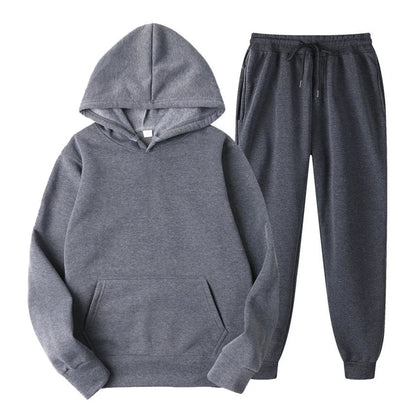 Hoodie Jogger Set - Kordelzug - Zweiteilig - Sweatsuit - Herrenbekleidung-HauteBerlin