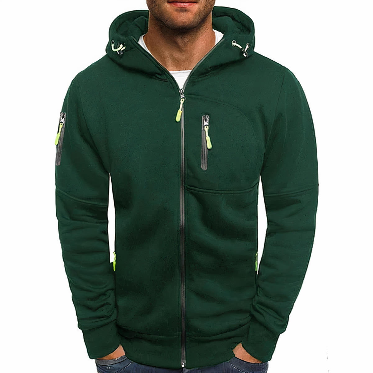 Hoodie | Langarm | Taschen | Zip Hoodie | Herren Hoodie-HauteBerlin