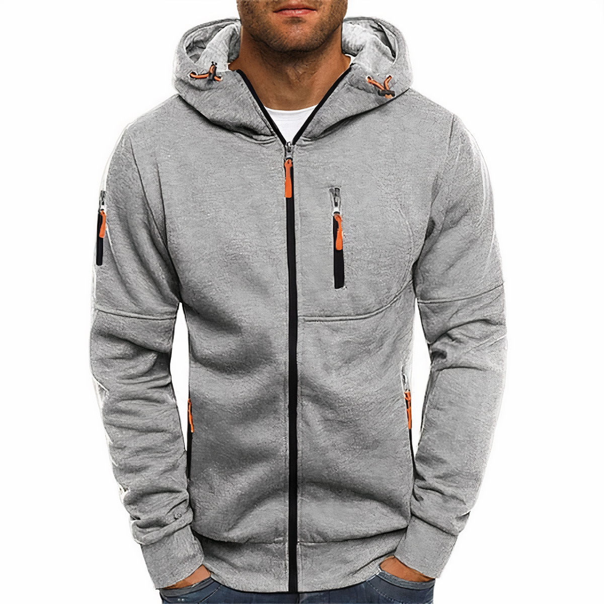 Hoodie | Langarm | Taschen | Zip Hoodie | Herren Hoodie-HauteBerlin