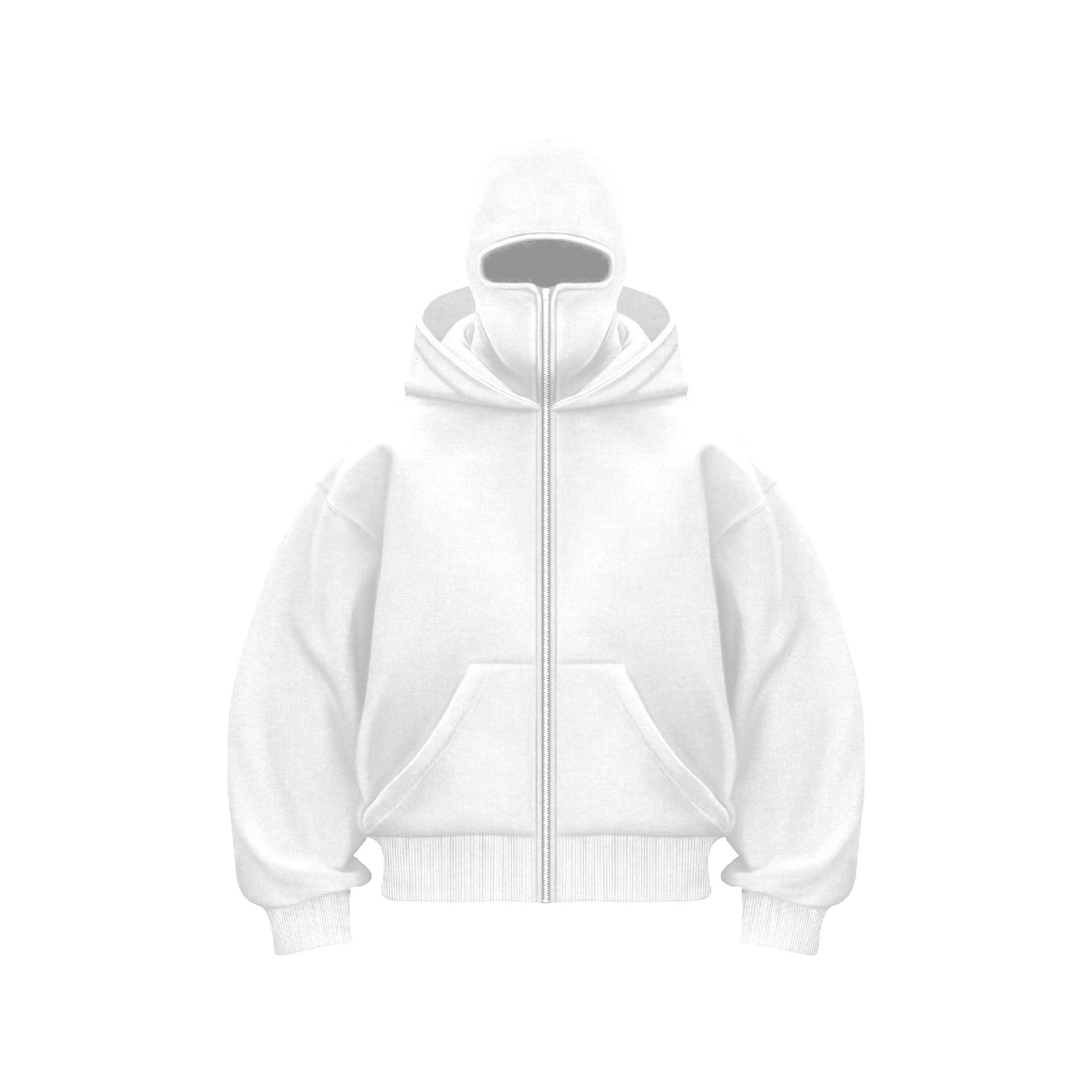 Hoodie mit Maske – Warmer Herren-Hoodie mit Reißverschluss und Gesichtsmaske-HauteBerlin