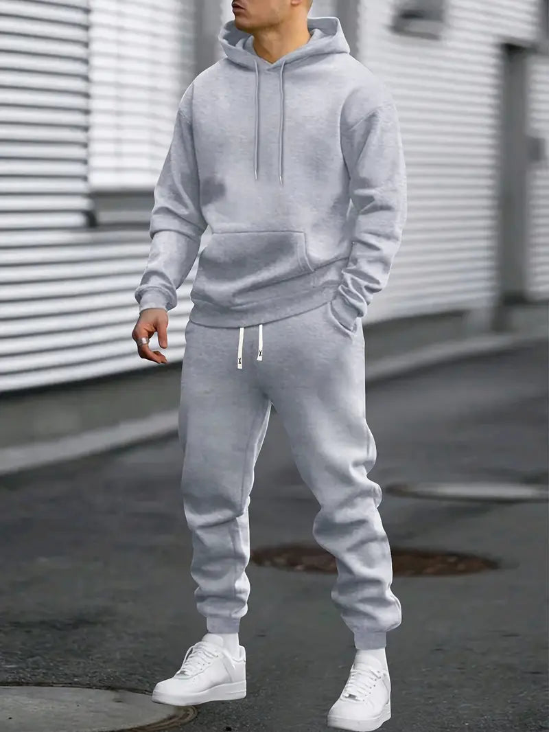 Hoodie und Jogginghose Set – Bequemer zweiteiliger Trainingsanzug für Herren-HauteBerlin
