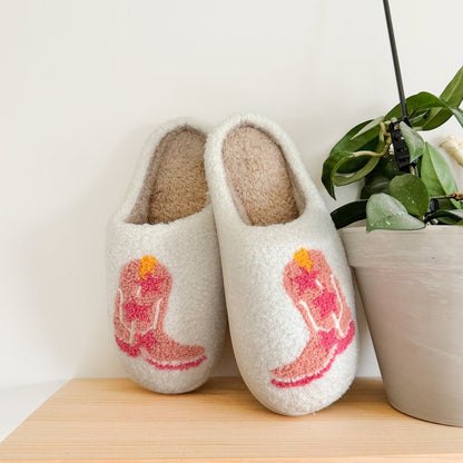 Hausschuhe mit Cowboystiefel Motiv 7