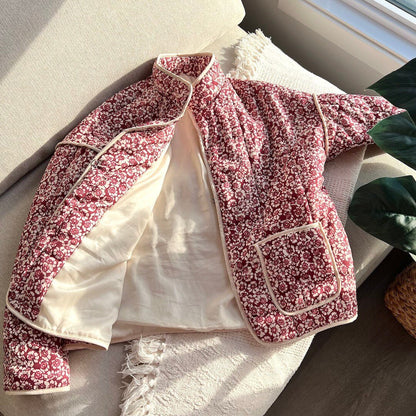 Gesteppte Blumenjacke 4