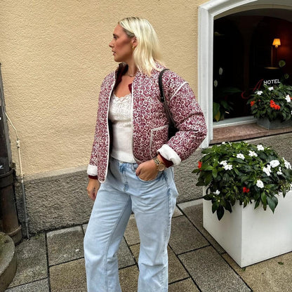 Gesteppte Blumenjacke 5