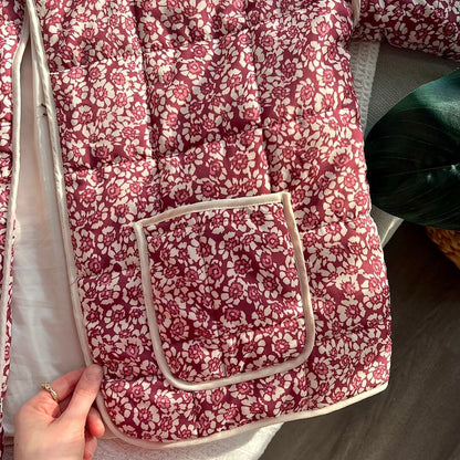 Gesteppte Blumenjacke 6