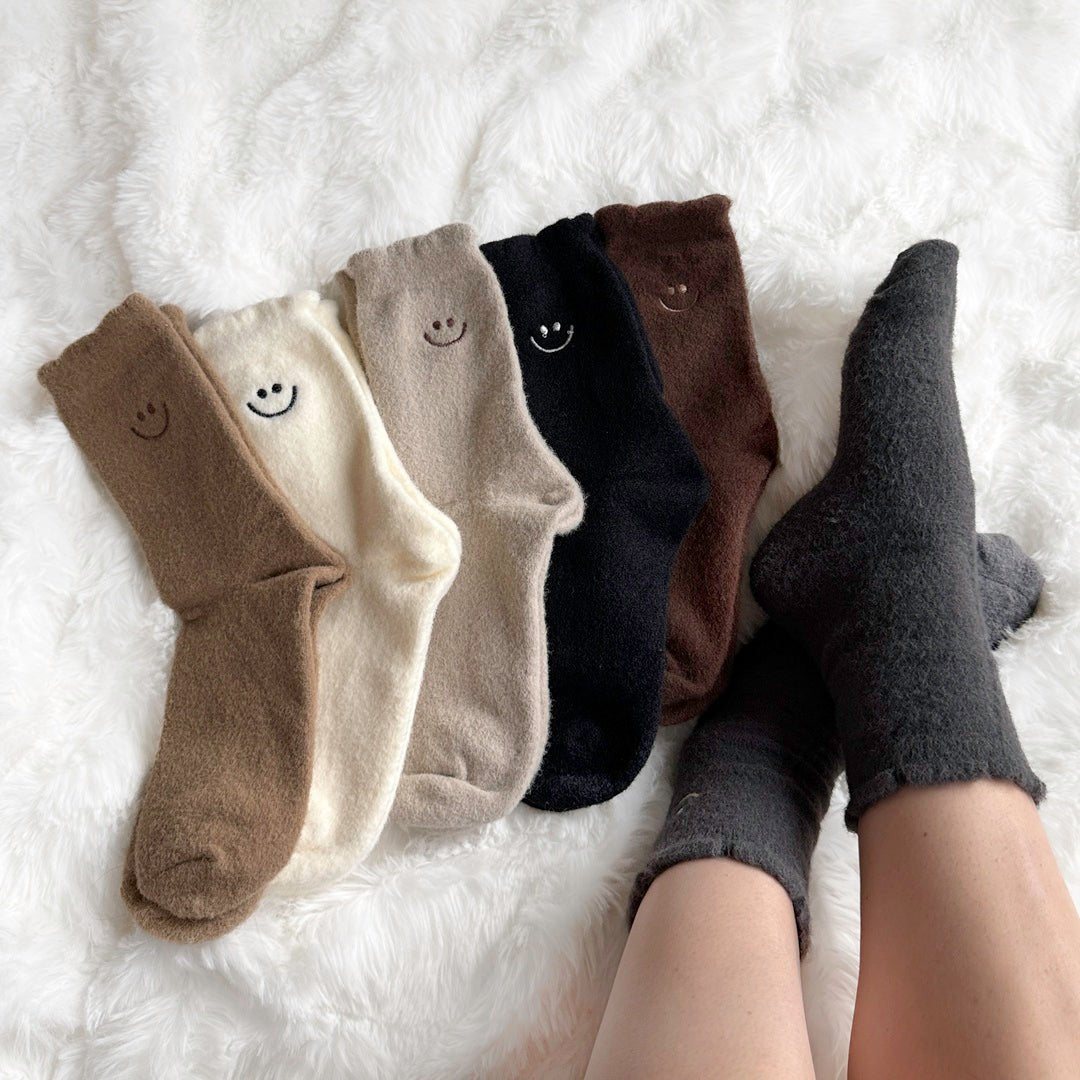 Kuschelsocken Set mit Smiley 2