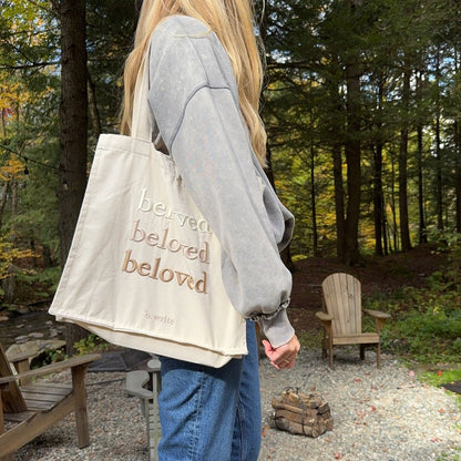 Bestickte Canvas Tasche 3