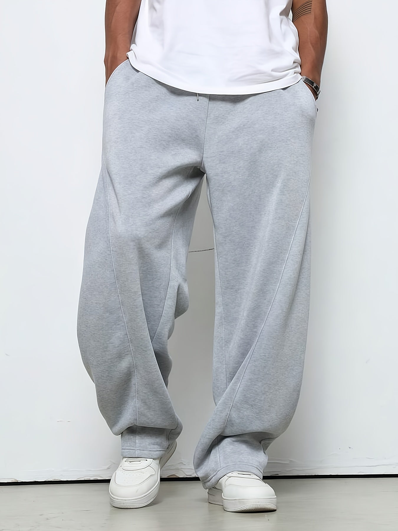 Jogger mit geradem Bein | Baggy | Kordelzug | Sweatpants | Jogger für Männer-HauteBerlin