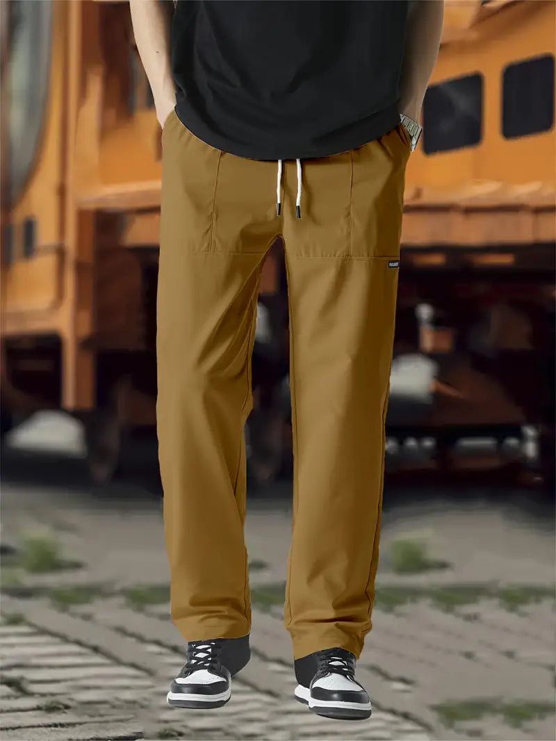 Jogginghose | Kordelzug | Freizeit | Gerade geschnittene Hose | Herrenhose-HauteBerlin