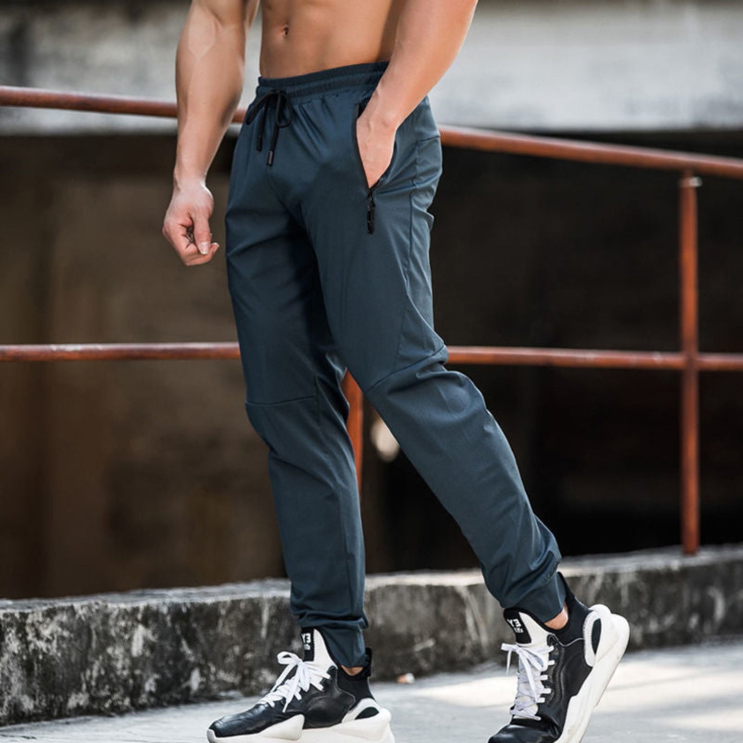 Jogginghose – Kordelzug – Leicht – Jogginghose – Activewear für Männer-HauteBerlin