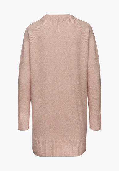 Jumperkleid – Langarm – Locker geschnitten – Langer Pullover – Damenstrickmode-HauteBerlin