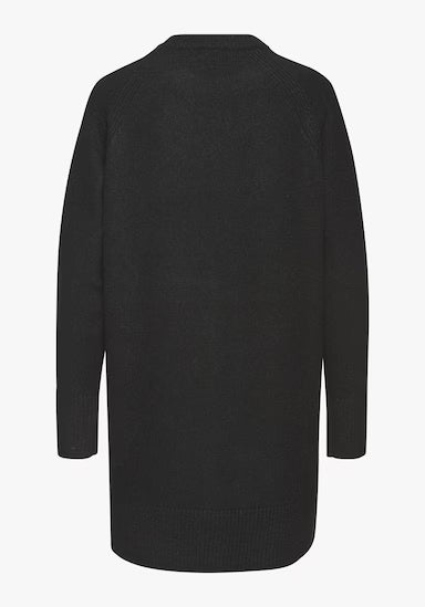 Jumperkleid – Langarm – Locker geschnitten – Langer Pullover – Damenstrickmode-HauteBerlin
